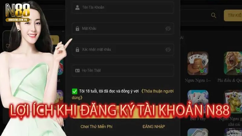 đăng ký N88 lợi ích