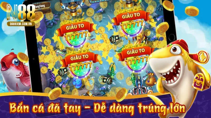 Bắn cá xu vàng 777 giao diện bắt mắt